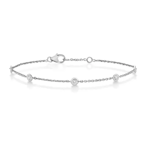 Gorgeous Womens White Gold Diamond Bracelet in UK 0.65ct